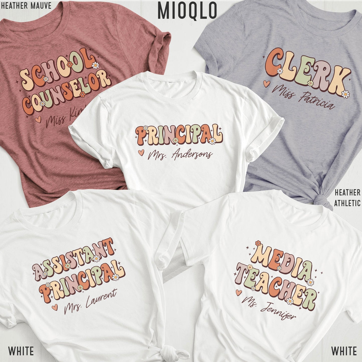 Custom Counselor Team Personalized Secretary Shirt