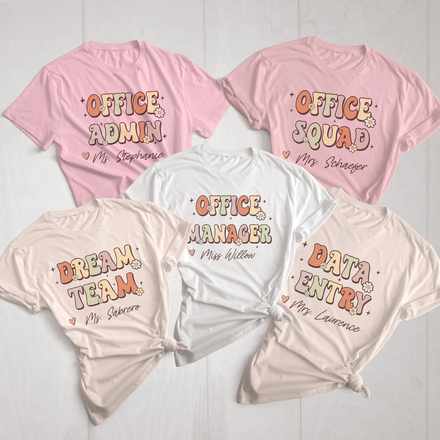 Custom Counselor Team Personalized Secretary Shirt