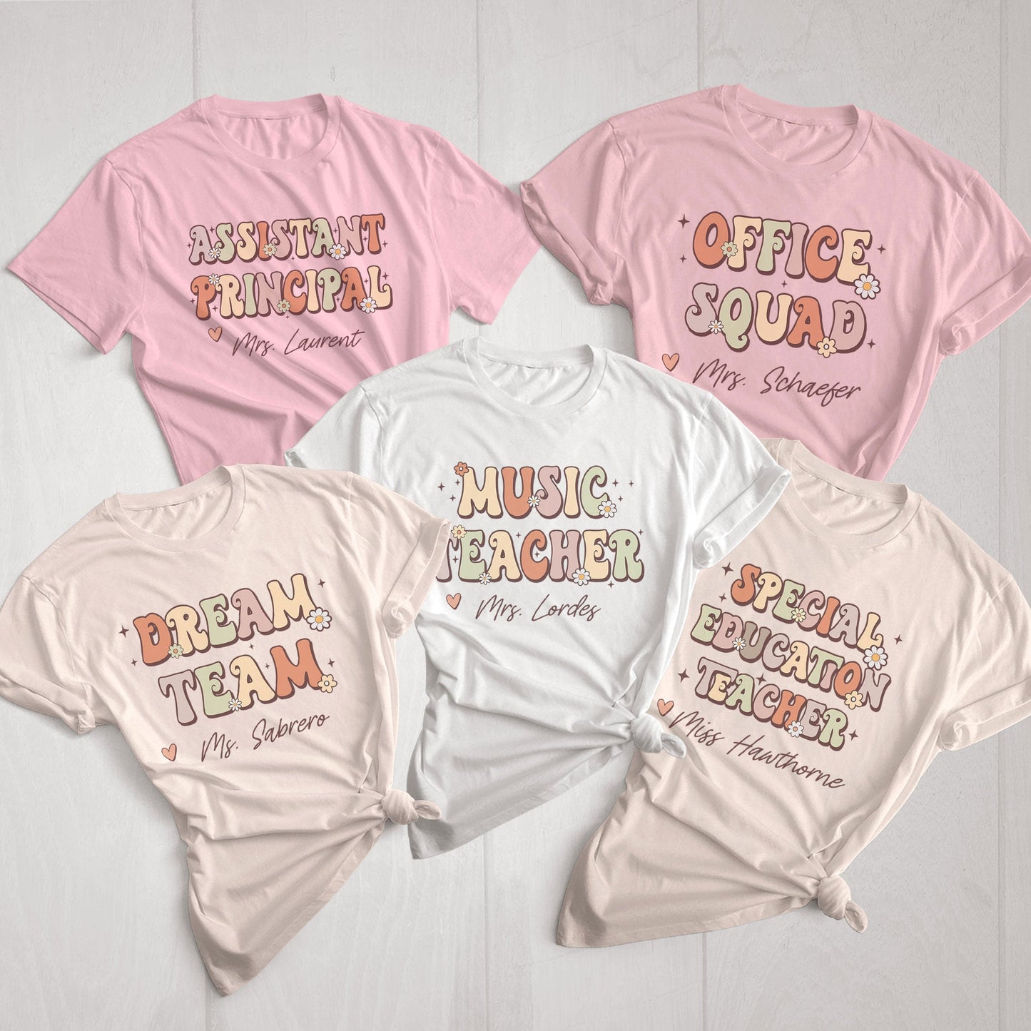 Custom Counselor Team Personalized Secretary Shirt