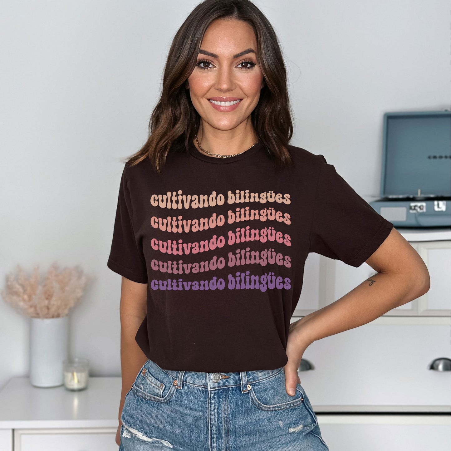 Custom Maestra Bilingüe Shirt, Teaching Spanish Teacher T-Shirt