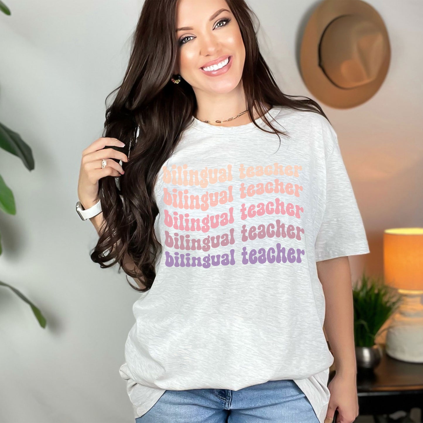 Custom Maestra Bilingüe Shirt, Teaching Spanish Teacher T-Shirt