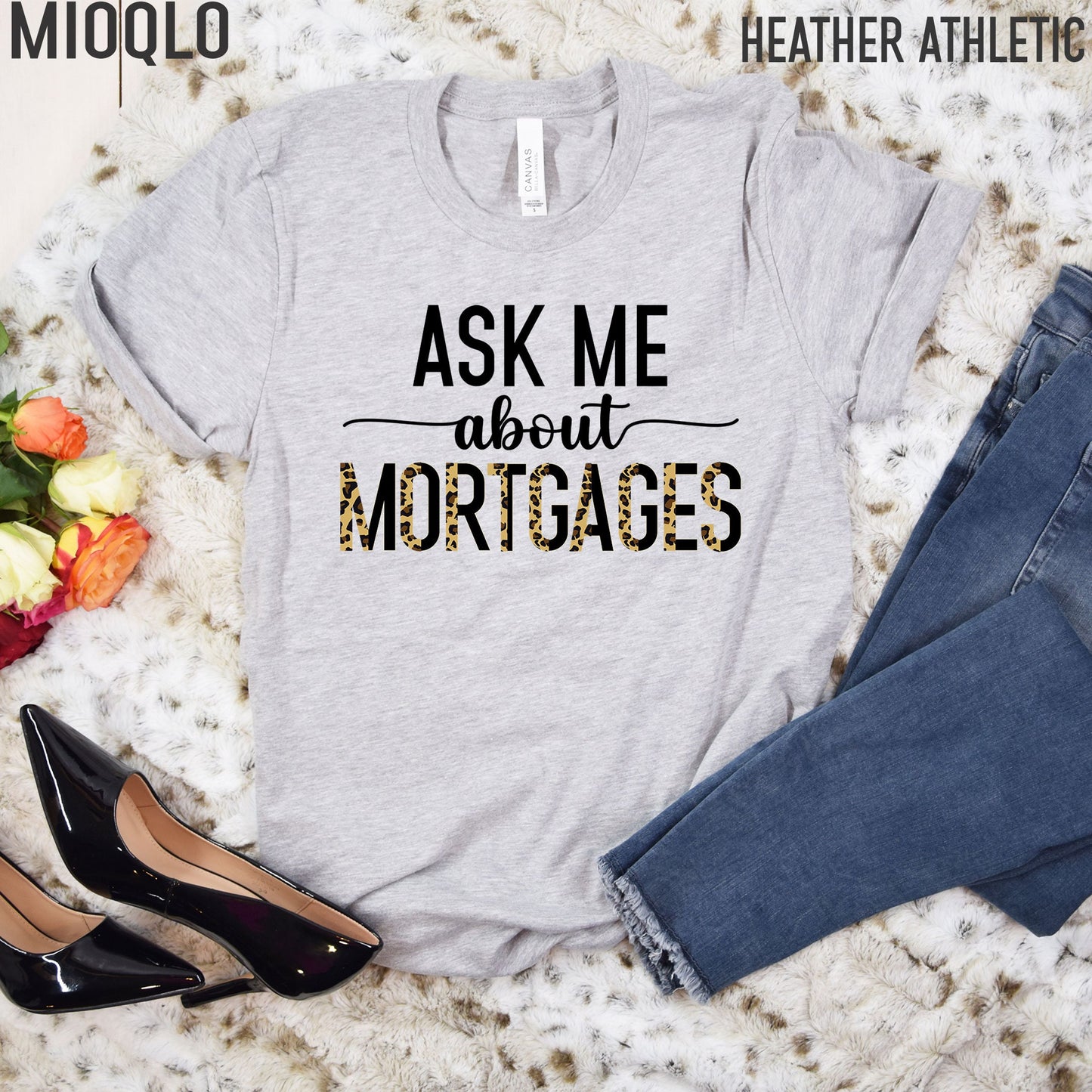 Real Estate Shirt, Realtor Shirt, Ask Me About Mortgages, Mortgage Tee, Loan Officer, Unisex, Simple, Minimalist, Real Estate Closing Gifts