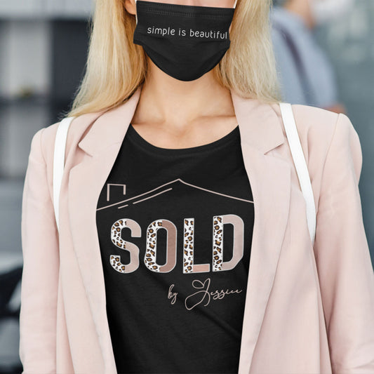 Custom Real Estate Shirt, Real Estate Marketing, Half Leopard Real Estate Shirt, Real Estate Closing Gift, Sold, Real Estate Life, Mortgage