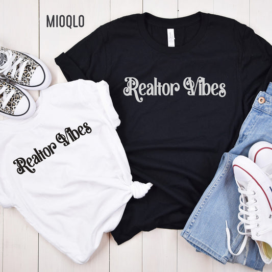 Realtor Vibes, Real Estate Tee, Realtor Shirt, Real Estate Agent Tee, Real Estate Retro Vibe, Realtor Hustler, Real Estate Closing Gifts