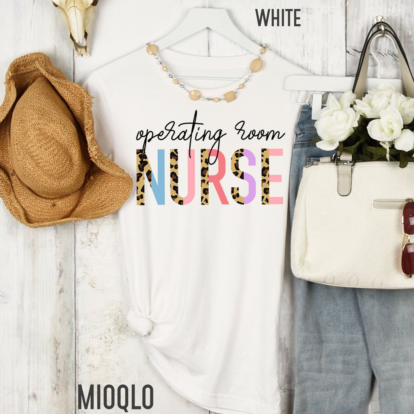 OR Nurse Shirts, OR Nursing School, Nurse Life Tee, Operating Room Nurse Half Leopard Shirt, OR Nurse Gift, Gift for Or Nurse, Appreciation