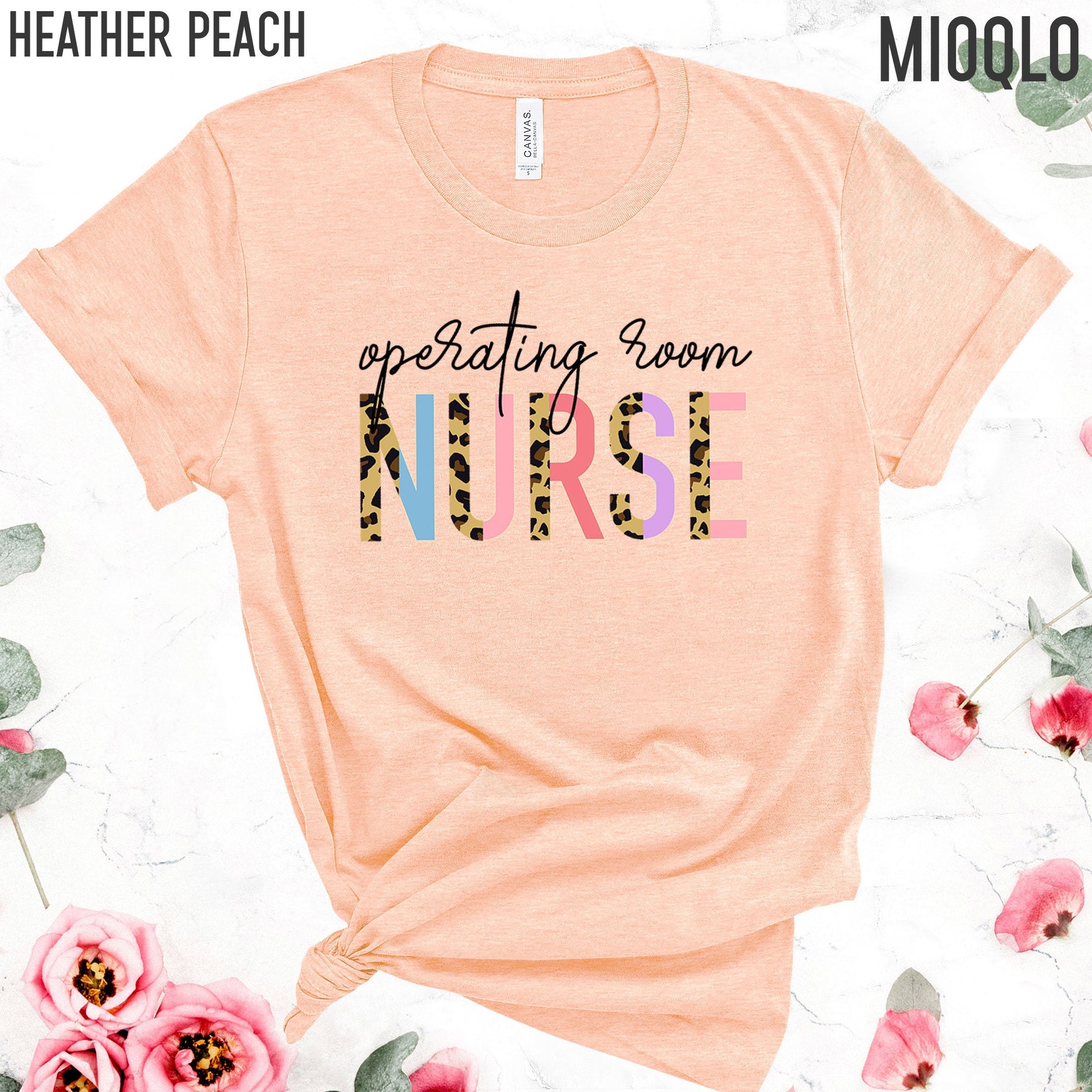 OR Nurse Shirts, OR Nursing School, Nurse Life Tee, Operating Room Nurse Half Leopard Shirt, OR Nurse Gift, Gift for Or Nurse, Appreciation