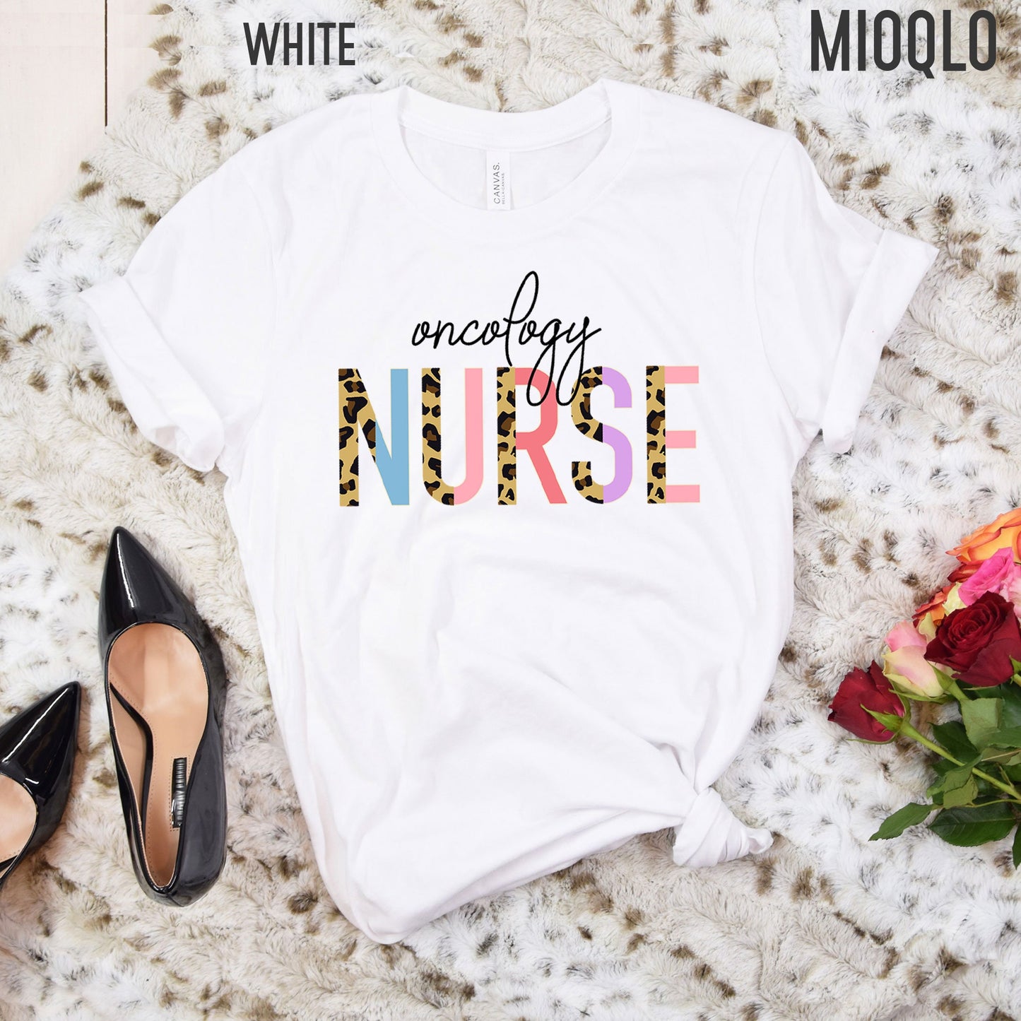 Oncology Nurse Shirts, Oncology Sweater, Oncology Undergraduate Nurse Shirt, Oncology Shirt, Oncology Half Leopard Shirt, Graduation Shirt