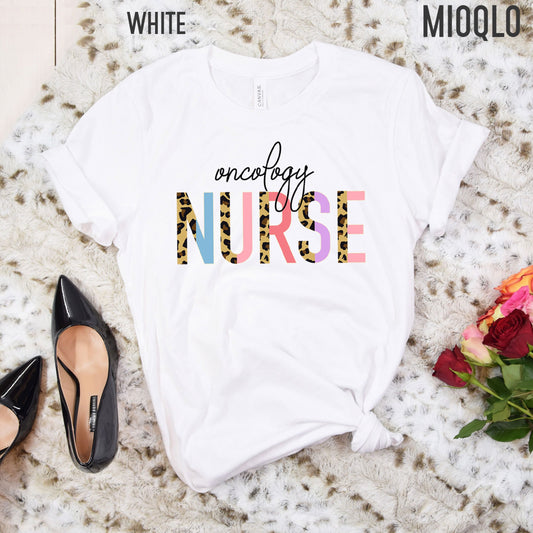 Oncology Nurse Shirts, Oncology Sweater, Oncology Undergraduate Nurse Shirt, Oncology Shirt, Oncology Half Leopard Shirt, Graduation Shirt