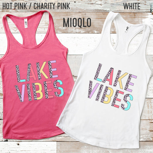 Lake Tank Top, Half Leopard Lake Tanks, Lake Muscle, Lake Vibes, Summer Tank Top, Summer Tanks, Lake Tee, Summer Shirts, Ladies Tank Tops
