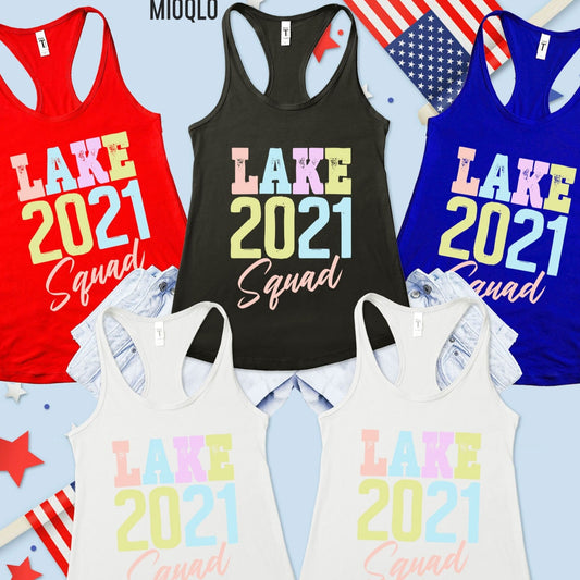 Lake 2021 Squad Tank Top, Lake Squad Summer Tank, Lake Crew, Tribe, July 4th Shirt, Lake Squad Shirt, Lake Vacation Shirt, Lake Powell Tank