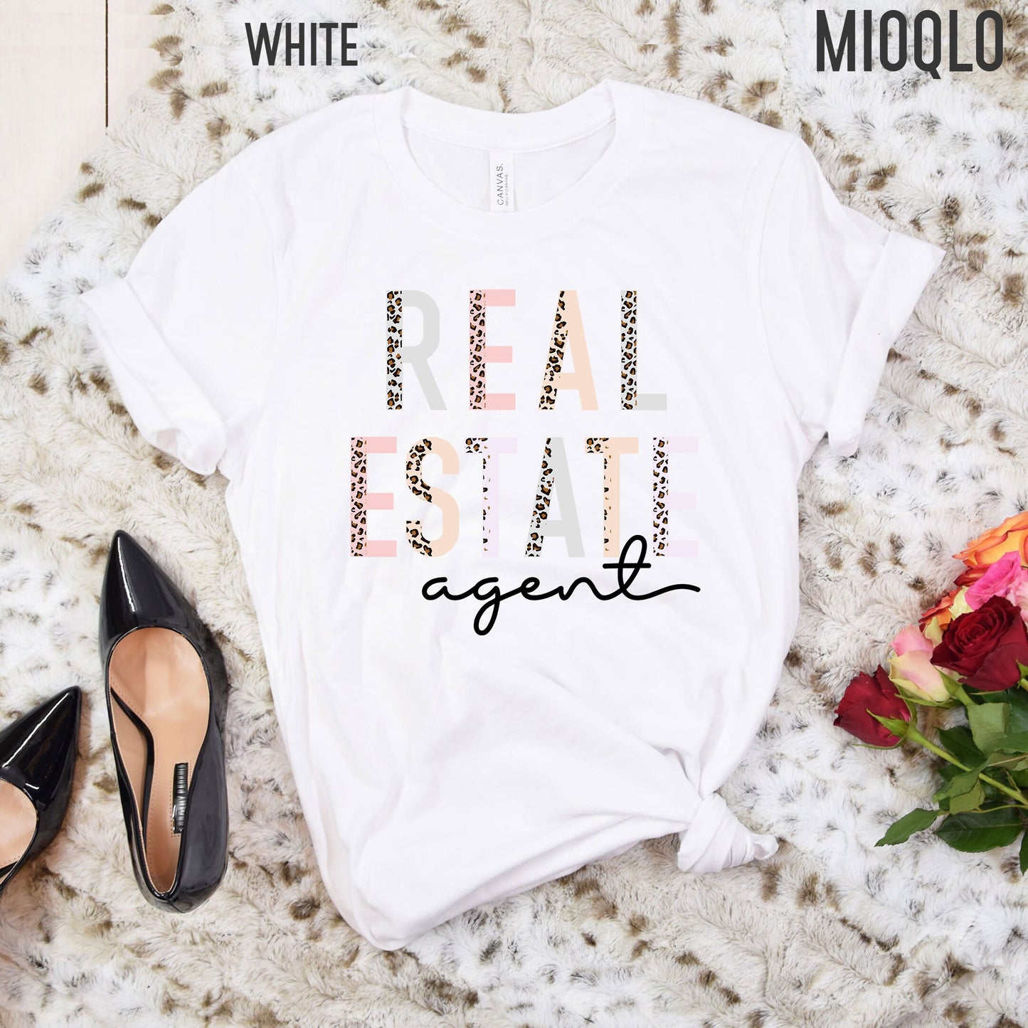 Real Estate Shirt, Half Leopard Pink Shirt, Real Estate Shirts, Real Estate Agent, Real Estate Gift, Real Estate Apparel, Licensed To Sell