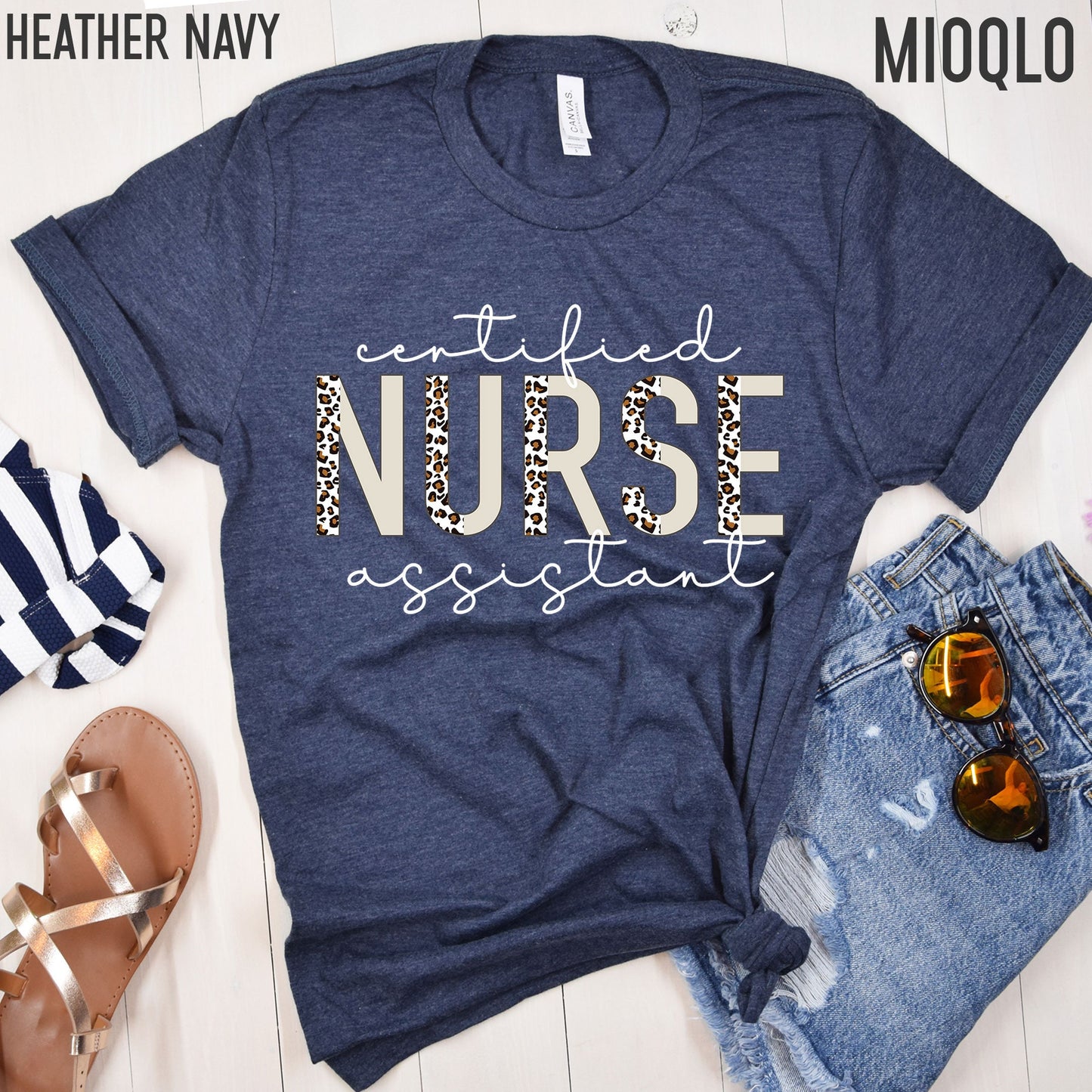 Certified Nursing Assistant, Nurse Shirts, Future Nurse, Nurse Life Shirt, Half Leopard, Nurse Week, CNA Shirt, Nursing, Nursing School Tank