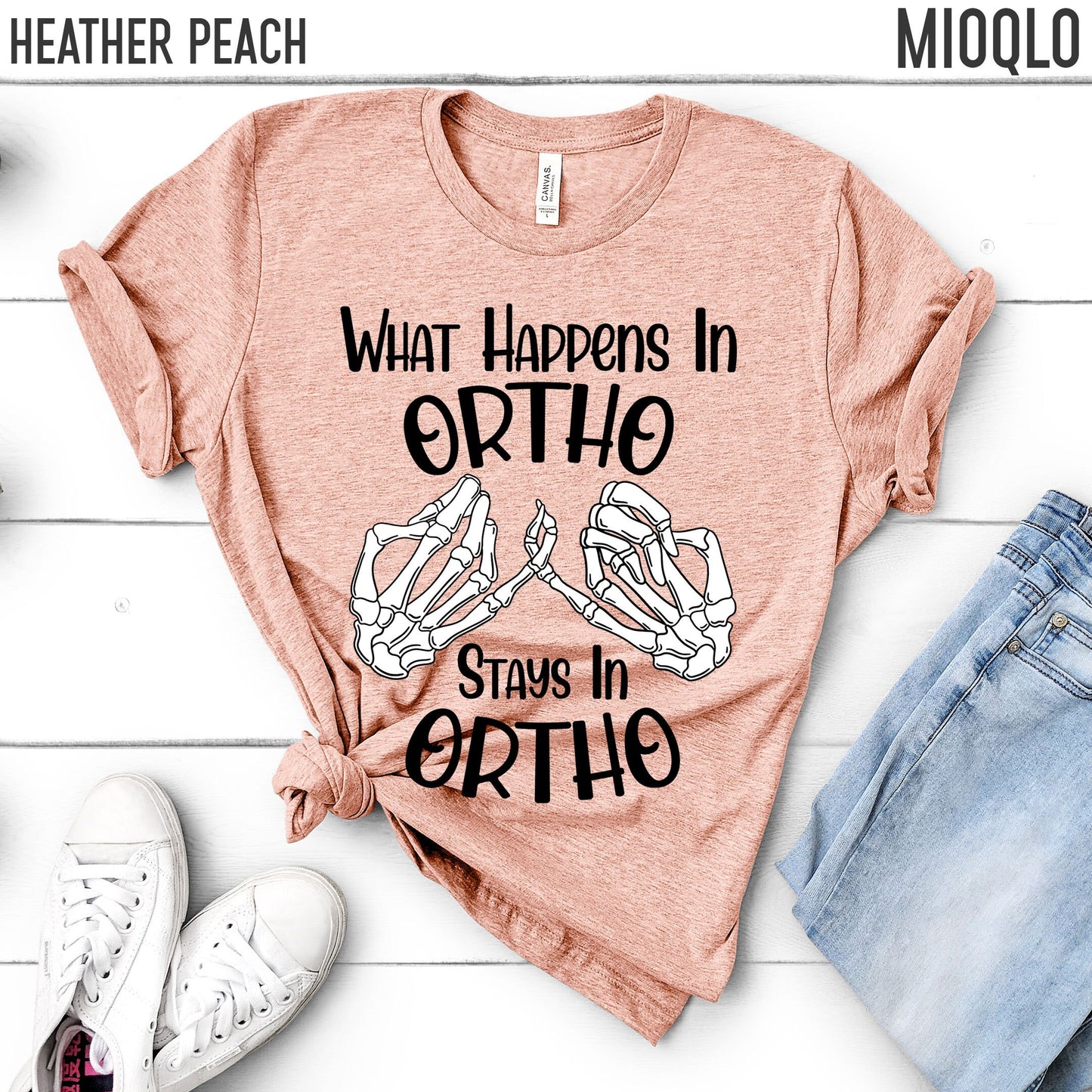 Nurse Orthopedic Shirt, Funny Skeleton Bone Nurse Orthopedic, Orthopedic Nurse, Ortho Graduation Shirt, What Happens In Ortho Stays In Ortho