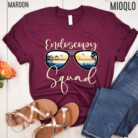Nurse Endoscopy Squad Shirt, Custom Nurse Endoscopy Sunglasses Tee, Nurse Crew Nurse Endoscope Squad, Nurse Tribe, Digestion Nurse Digestive
