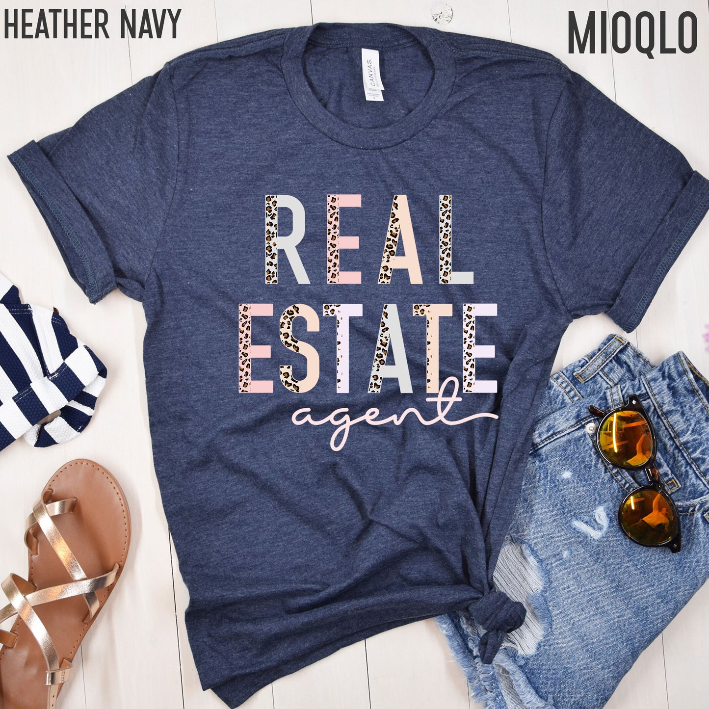 Real Estate Shirt, Half Leopard Pink Shirt, Real Estate Shirts, Real Estate Agent, Real Estate Gift, Real Estate Apparel, Licensed To Sell