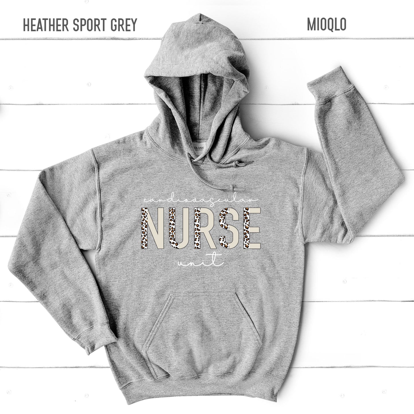 Custom Nurse Department Sweatshirt, Personalized Nursing School Hoodies, Nurse Life, OR, ER Nurse Half Leopard Gift, Unit, Squad, Team, Crew