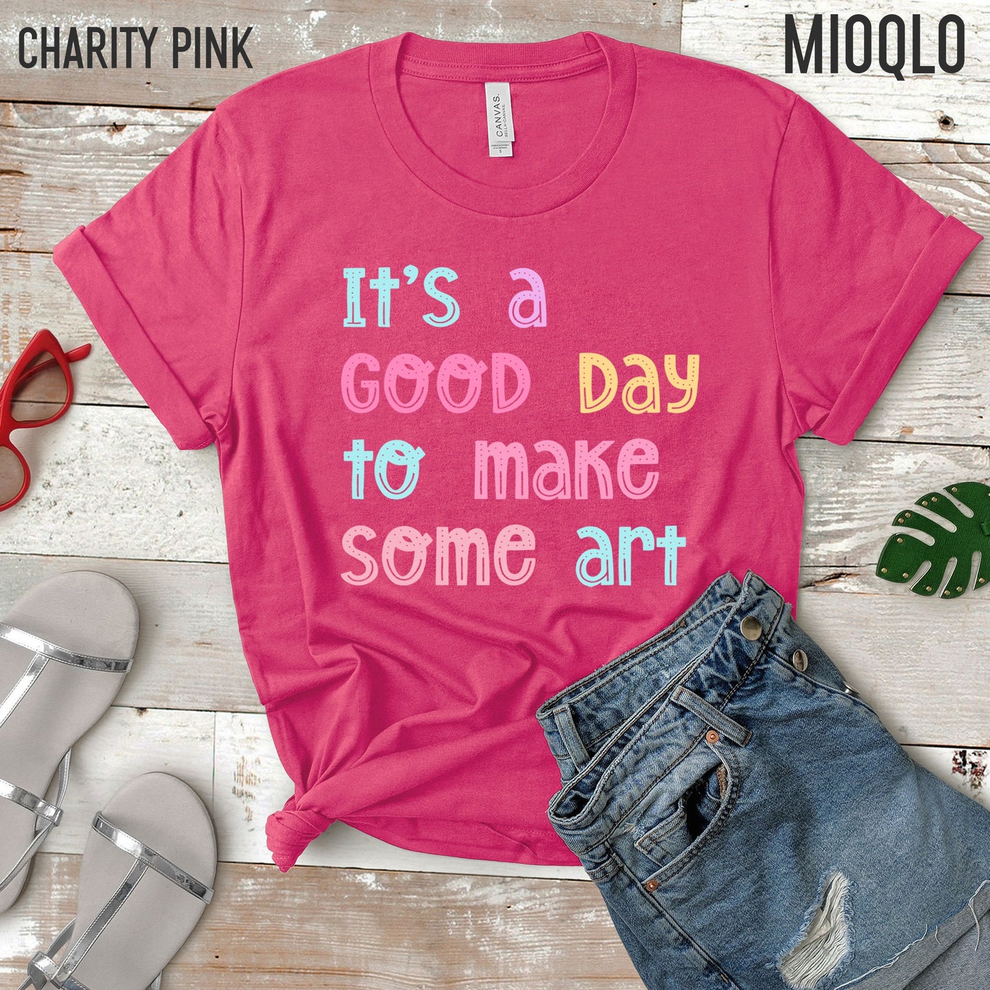 It's a Good Day to Make Some Art TShirt, Education Gift, Art Student Teacher, Elementary School, Artist Art Lover Tee Gallery, Artsy Kid Mom