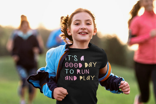 It's A Good Day To Run And Play Shirt, Student Graphic Tee, Children Positive Vibes Tee, Motivational Kindness, Positive Happiness Teacher