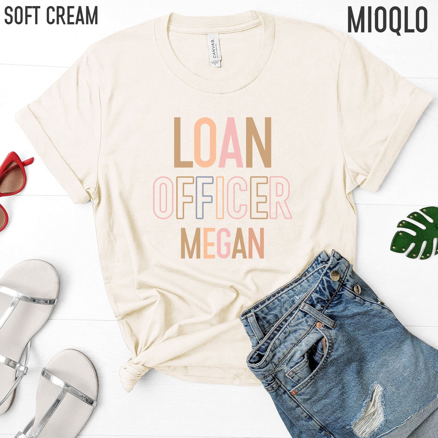 Custom Mortgage Loan Officer, Lender Vibes Name T-Shirt, Personalized Mortgage Lender Loan Officer Gift, Real Estate Shirts for Realtors Tee