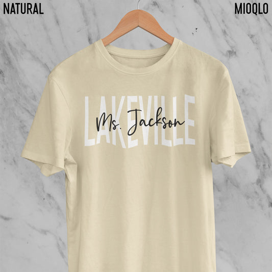 Custom Teacher's Name Shirt, Custom Teacher Name, Custom Grade Teacher Shirt, Team School Pride Tee, Personalized Teacher Name and School