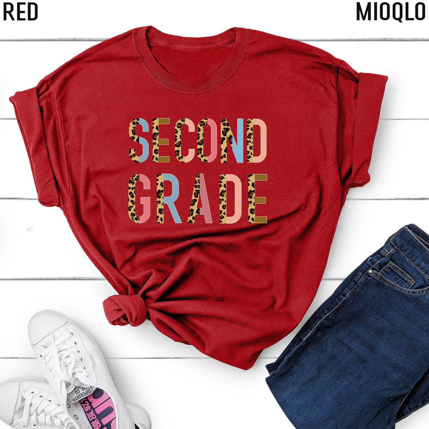 Second Grade Outfit, Half Leopard Cute, Hello 2nd Grade shirt, First Day Of School Shirt, Back To School Tee, 3rd, 4th, 1st Grade School Tee