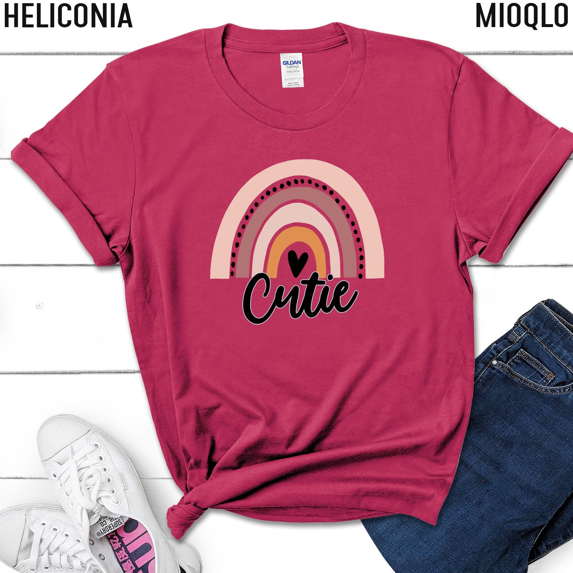 Custom Boho Rainbow Shirt, Personalized Name Rainbow Matching, Sister and Me, Cutie, Munchkin, Mini Shirt, Matching Rainbow Family Shirt