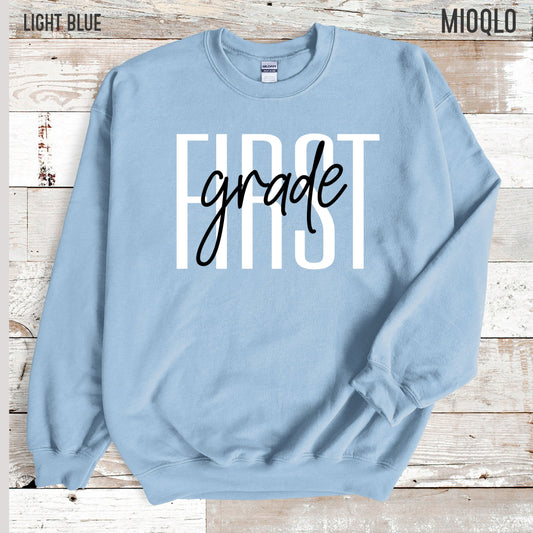 First Grade Teacher Sweatshirt, 1st Grade Teacher, First Grade Team, Cute Teacher Long Sleeve, 2021 Grade Level, Elementary School Sweater