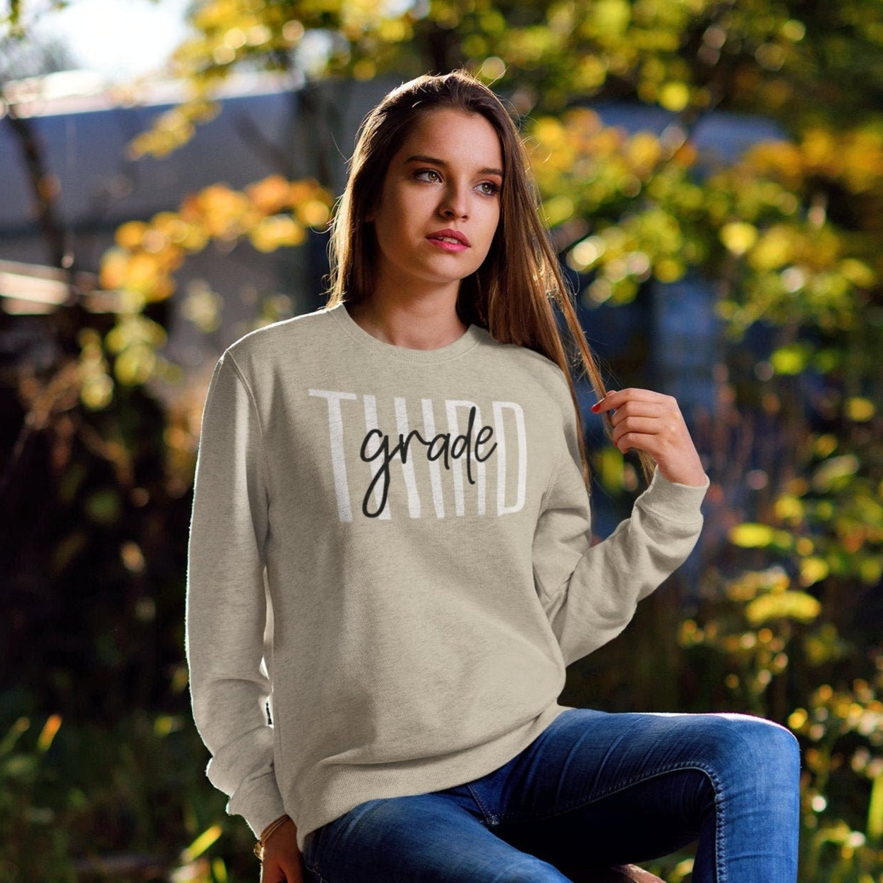 Third Grade Teacher Sweatshirt, 3rd Grade Teacher, Third Grade Team, Cute Teacher Long Sleeve, 2021 Grade Level, Elementary School Sweater