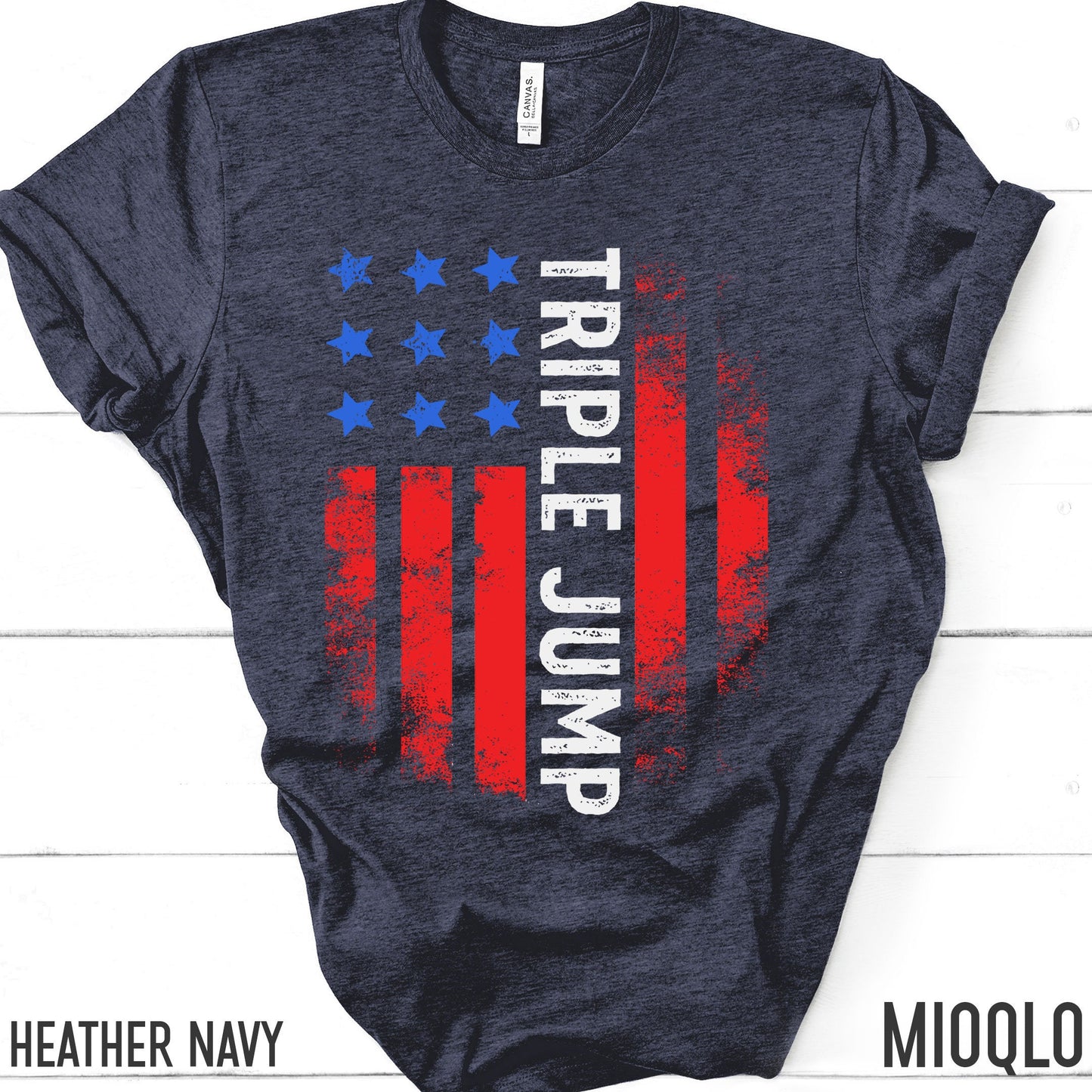 Triple Jump Team USA Shirt, America Shirt, American Flag 2021, Unisex Comfy Tee, Vintage USA, Retro USA, High Jumping Hurdle Summer Tank Top