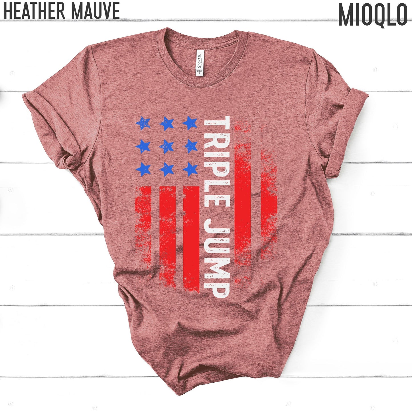 Triple Jump Team USA Shirt, America Shirt, American Flag 2021, Unisex Comfy Tee, Vintage USA, Retro USA, High Jumping Hurdle Summer Tank Top