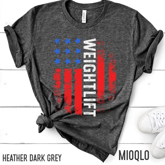 Weightlift Team USA Shirt, America Shirt, American Flag 2021, Unisex Comfort Tee, Vintage USA, Retro USA, Weightlifter Weightlifting Tank