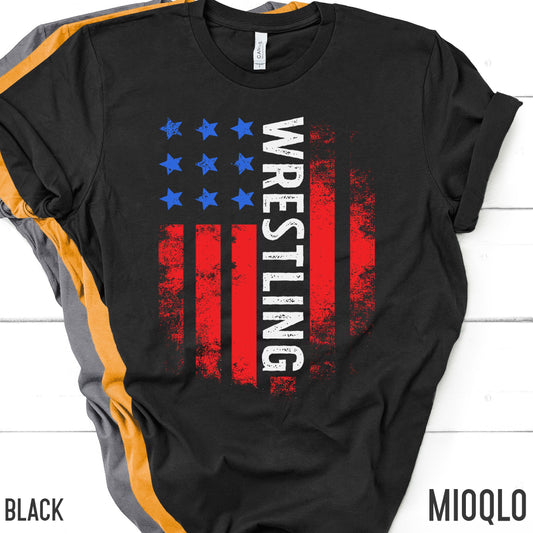 Wrestling Team USA Shirt, America Shirt, American Flag 2021, Unisex Comfort Tee, Vintage USA, Retro USA Dad, Wrestle Wrestler Girl Mom Tank