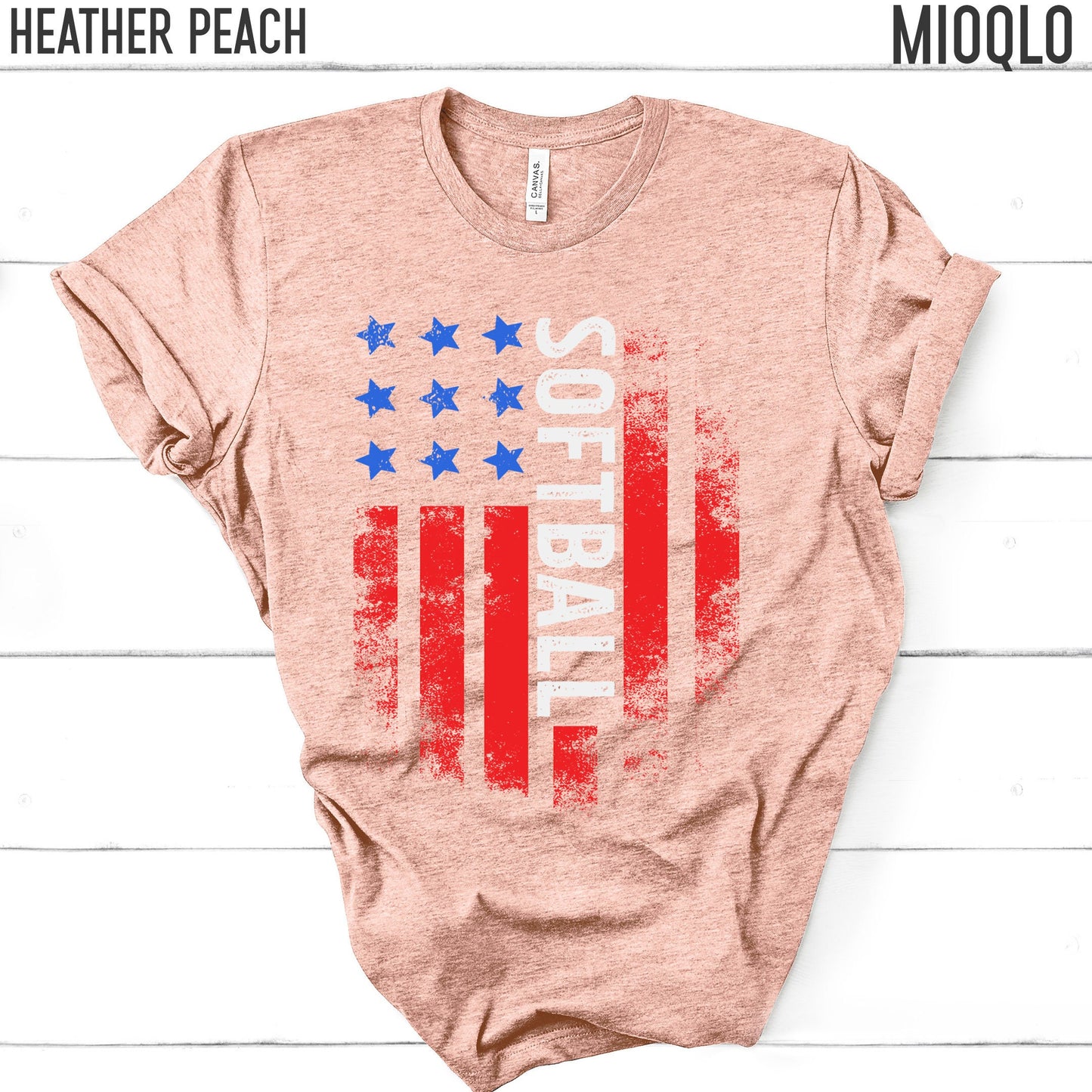 Softball Team USA Shirt, American Flag Tee, Retro Unisex Comfy Men Women, Fieldball Baseball Field Court Cap Summer Sport Comfort Tank Top