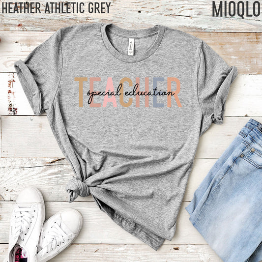Special Education Teacher Shirt, Special Education Boho Rainbow Gift, SPEDucator, Special Ed Teacher, Future Teacher Announcement New Job
