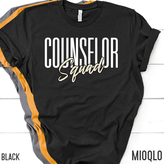 Counselor Squad Shirt, Gift For Teacher, Counselor Tank, Admin Advisor, Gift For School Counselor, Teaching Top, Back To School Shirt Women