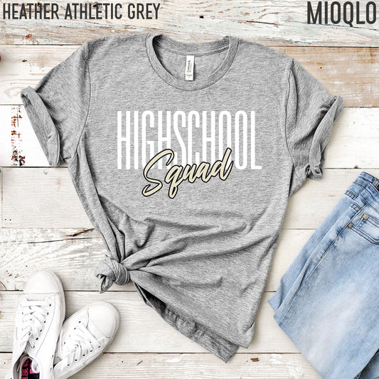 Teacher Highschool Squad Shirt, Unisex Comfy Teacher Tee, Teacher Team Crew Top, Teacher Appreciation Shirt, Grade Level Tank, Cute Teacher