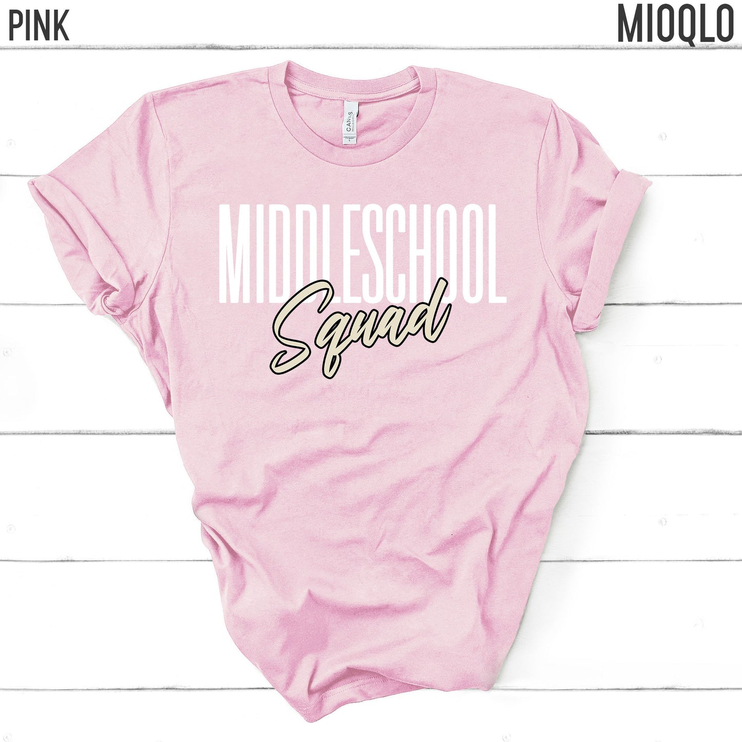 Teacher Middleschool Squad Shirt, Unisex Comfy Teacher Tee, Teacher Team Crew Top, Teacher Appreciation Tee, Grade Level Tank, Cute Teacher