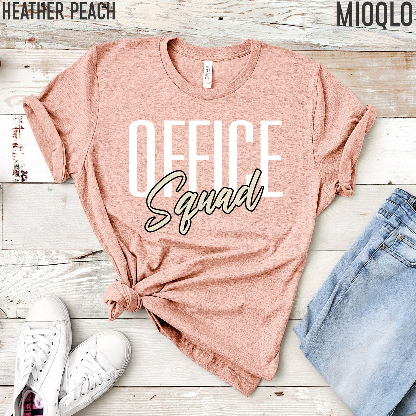 Office Squad T-shirt, Matching Office Staff Tee, Secretary Staff Admin Administrative Tank, Unisex Comfy Clothing For Summer, School Office