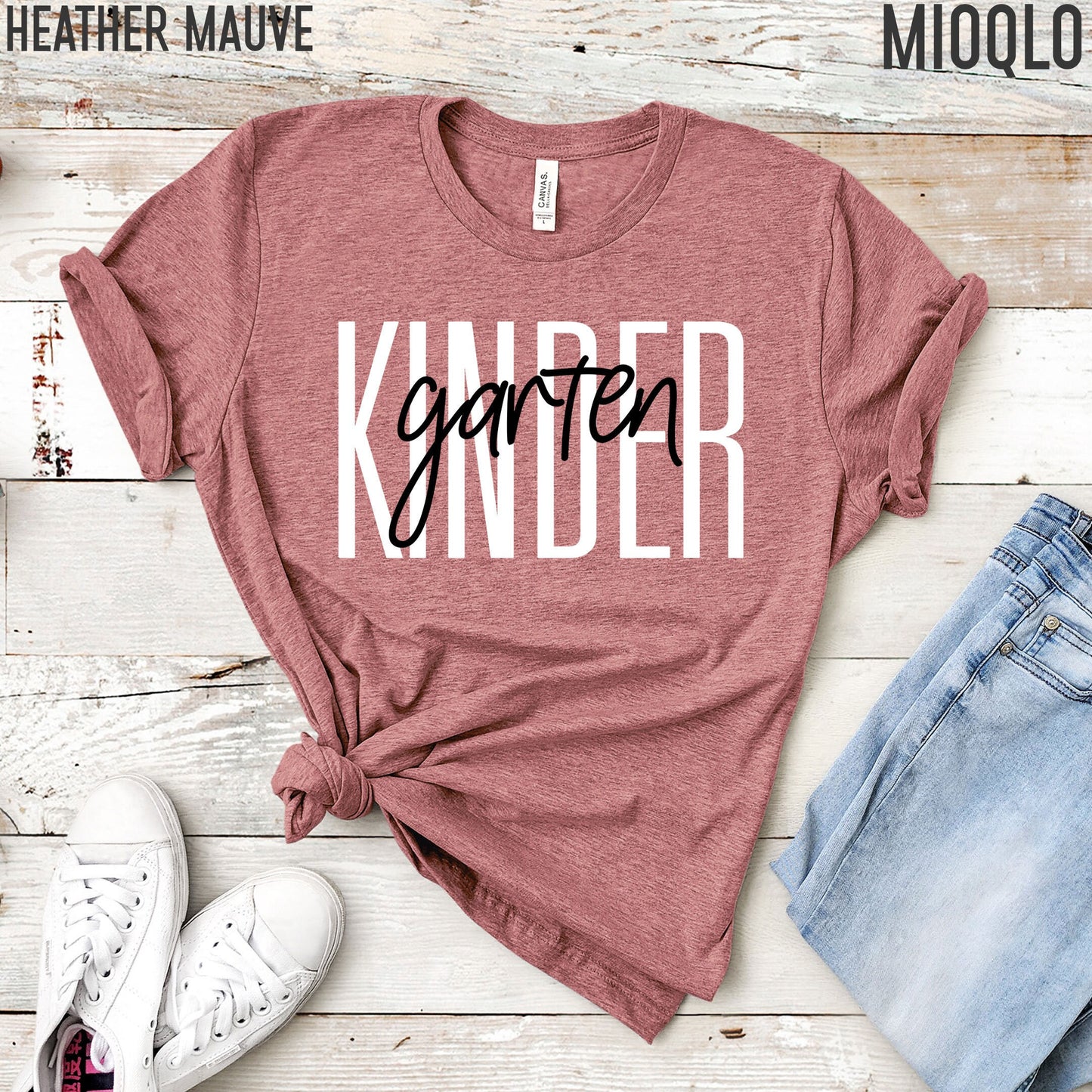 Kindergarten Teacher Shirt, Kinder Grade Teacher, Kinder Garten Team, Cute Teacher Tee, 2021 Grade Level, Elementary Teach School Spirit