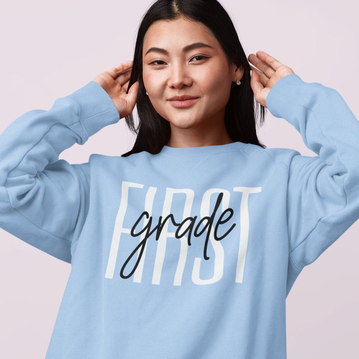 First Grade Teacher Sweatshirt, 1st Grade Teacher, First Grade Team, Cute Teacher Long Sleeve, 2021 Grade Level, Elementary School Sweater