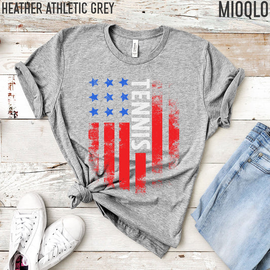 Tennis Team USA Shirt, Competition America Shirt, American Flag 2021, Unisex Tee, Vintage USA, Retro USA, Sports Lover Event Game Day Tank