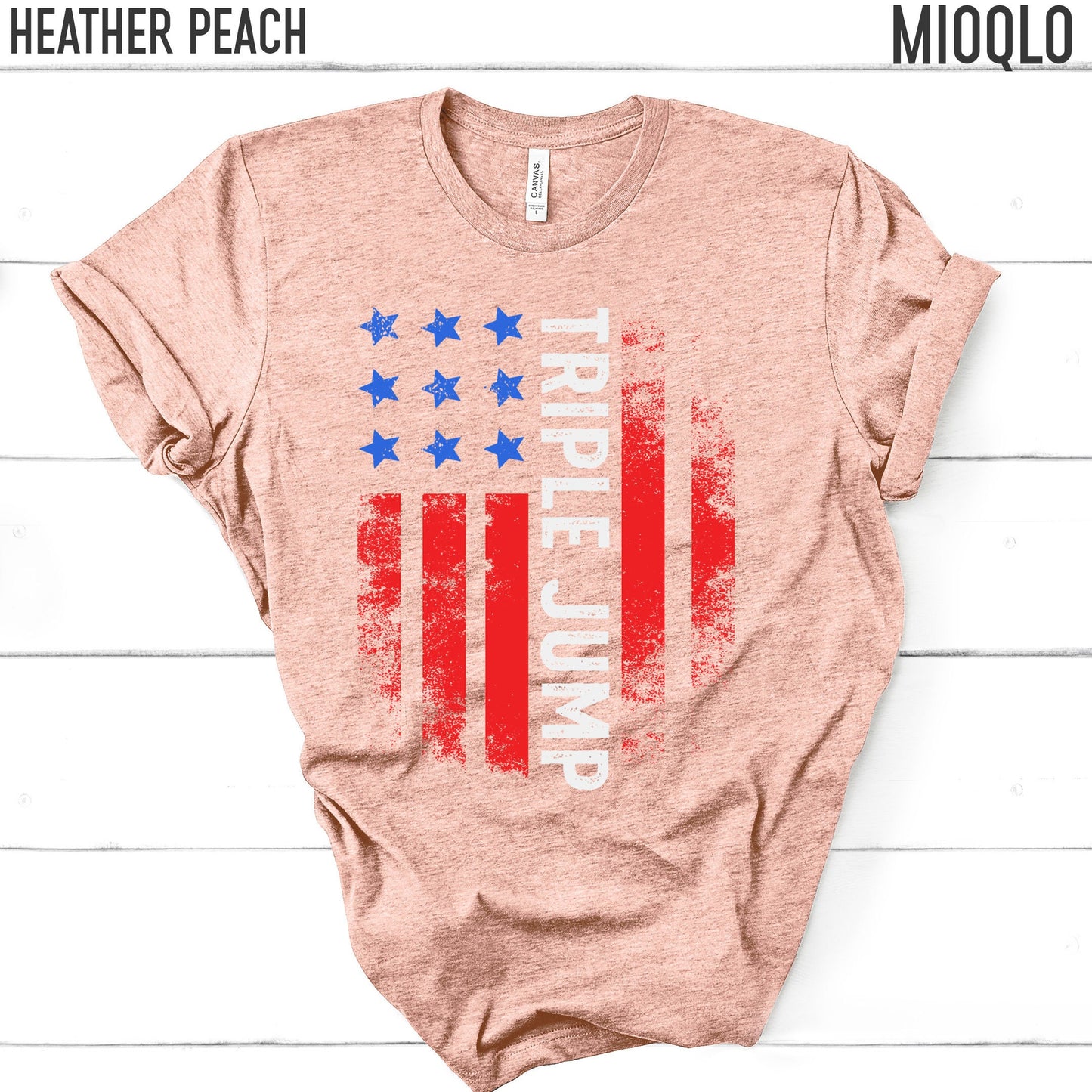 Triple Jump Team USA Shirt, America Shirt, American Flag 2021, Unisex Comfy Tee, Vintage USA, Retro USA, High Jumping Hurdle Summer Tank Top