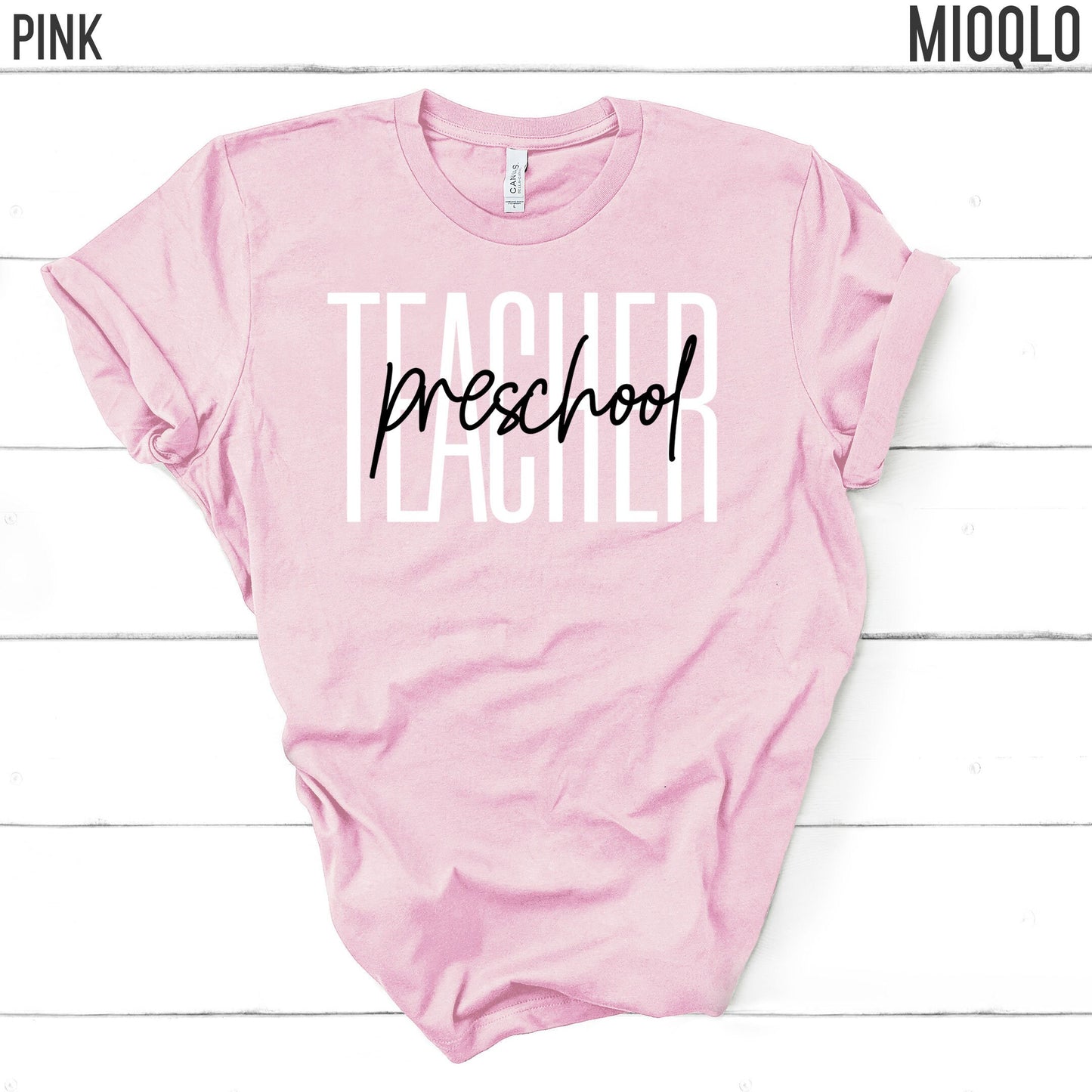 Preschool Teacher Shirt, Preschool Teacher Team, Cute Teacher Tee, 2021 Grade Level, ABC Children Kinder Elementary Teach School Spirit Tee