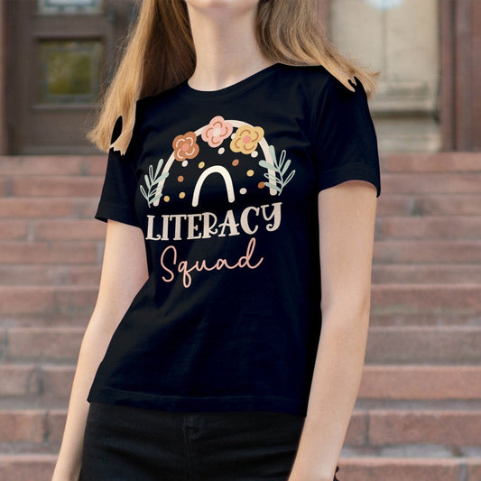 Literacy Squad Shirt, Literacy Coach, Reading Coach, Literacy Teacher Elementary School Tee, School Literacy Coach, Librarian, Library Shirt