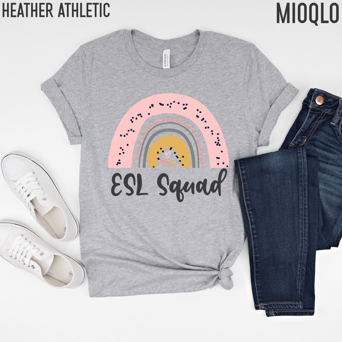 ESL Teacher Shirt, Efl Ell Esol Team Tee, ESL Squad Shirt, English Language Teacher, English Teacher Shirt, Second Language, Maestra Shirt