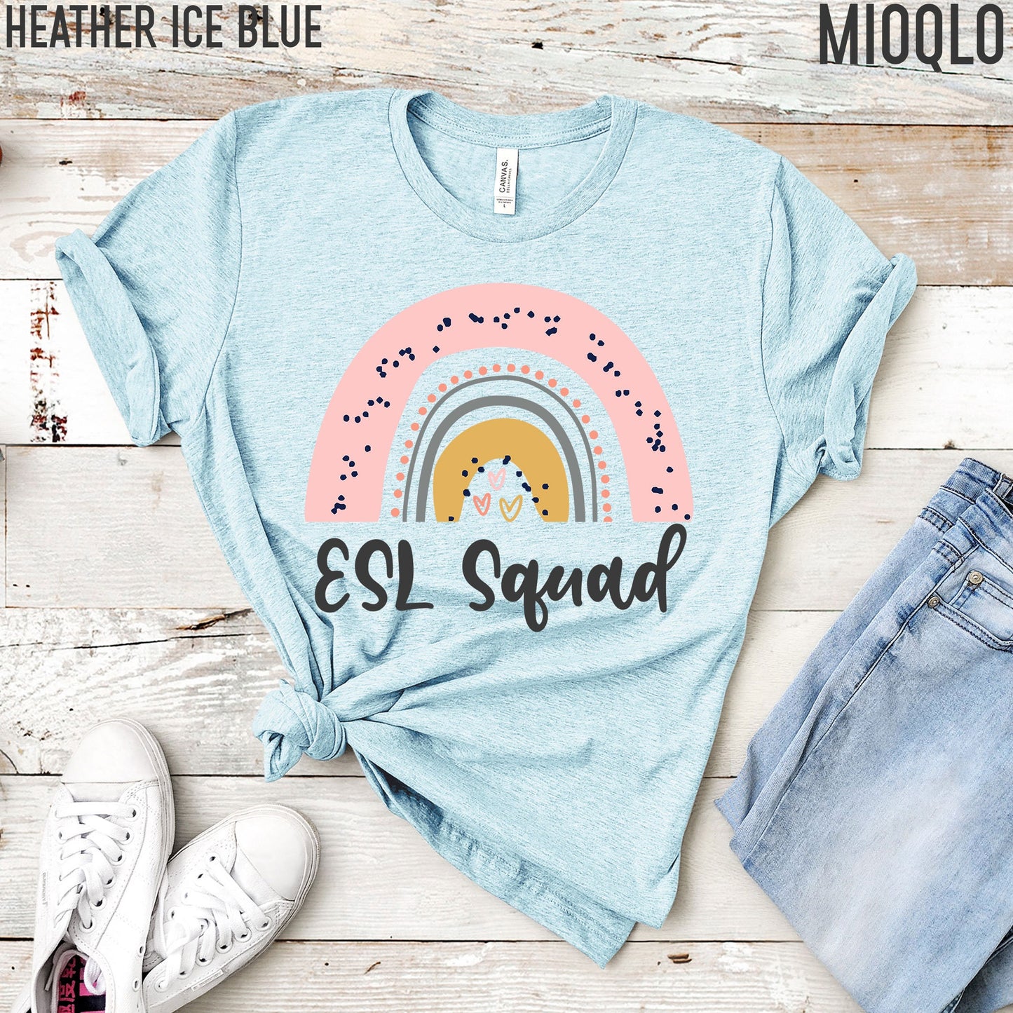 ESL Teacher Shirt, Efl Ell Esol Team Tee, ESL Squad Shirt, English Language Teacher, English Teacher Shirt, Second Language, Maestra Shirt