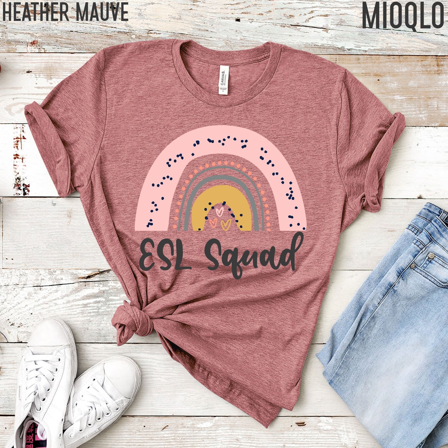 ESL Teacher Shirt, Efl Ell Esol Team Tee, ESL Squad Shirt, English Language Teacher, English Teacher Shirt, Second Language, Maestra Shirt