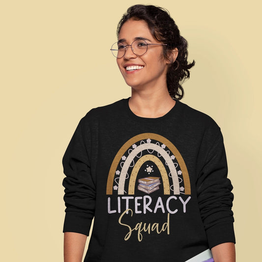 Literacy Squad Sweatshirt, Elementary School, Literacy Squad Sweater, Literacy Coach, Reading Coach, School Literacy Coach Librarian Library