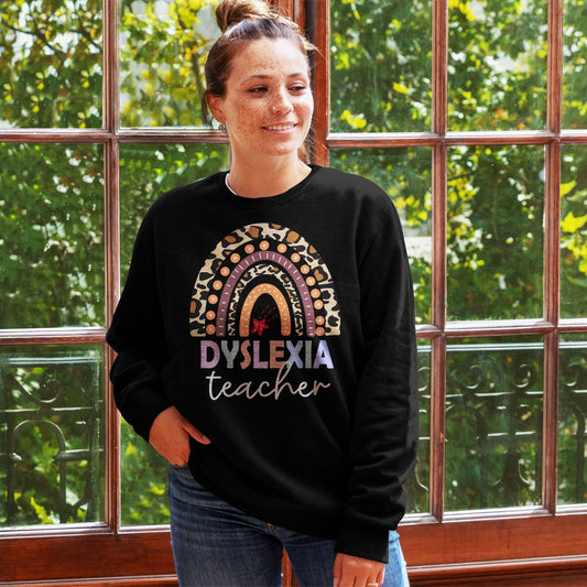 Dyslexia Teacher Gift, Dyslexia Therapist Sweatshirt, Dyslexia Crewneck Sweater, Dyslexia Therapy Shirt, Mom Support Dyslexic Awareness Tee
