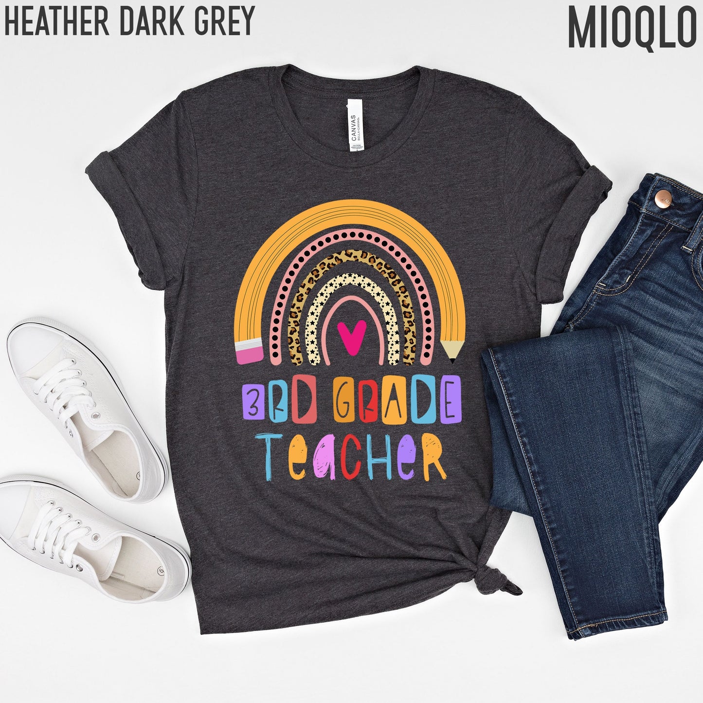 2nd Grade Teacher Shirt, Custom Grade Level 1st Grade Second Grade Gifts, Thank You Teacher Tee, 4th 5th 6th 3rd Squad